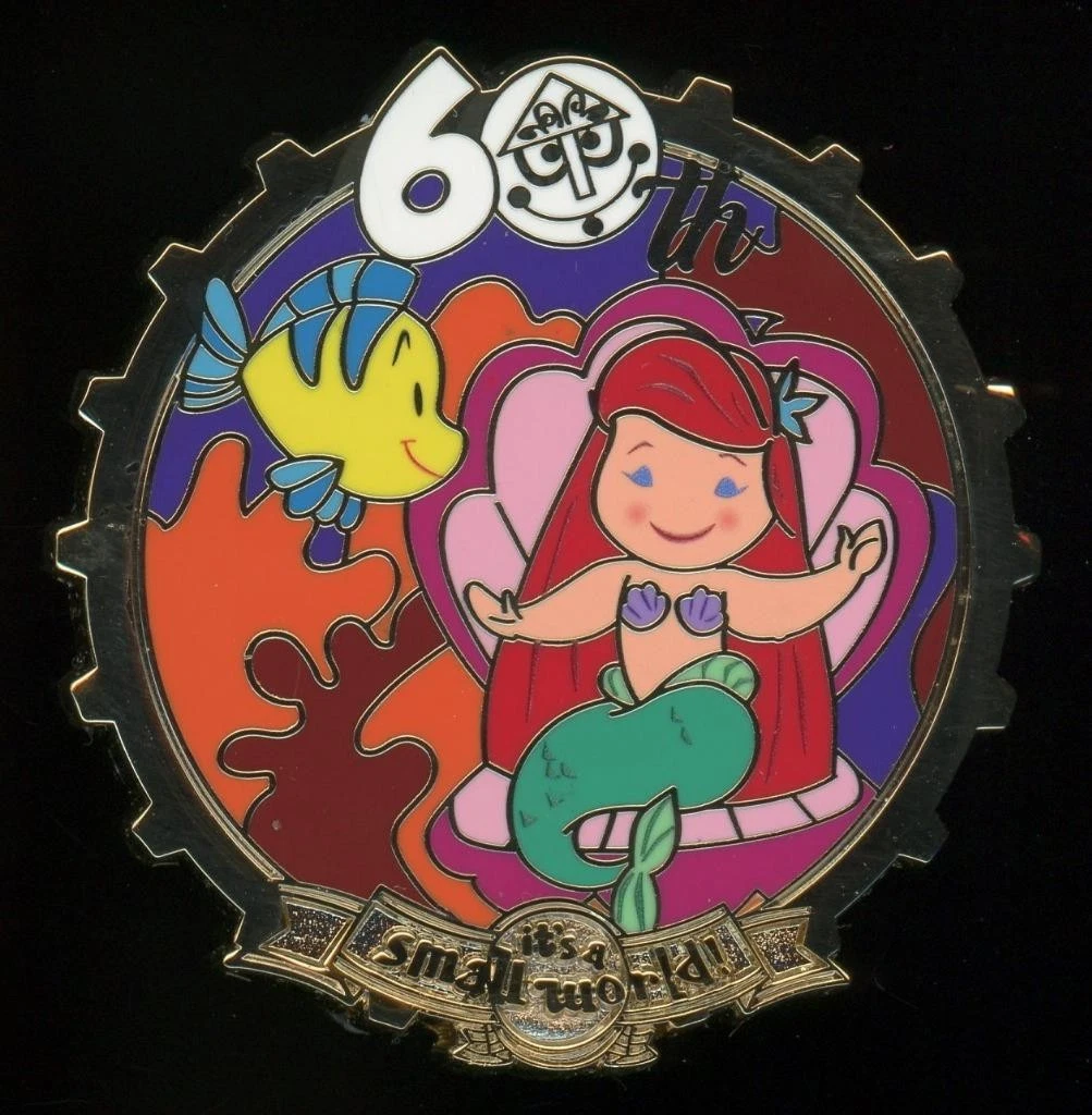 D23 Ariel Little Mermaid Small World 60th Anniversary 2026 Mystery Disney Pin