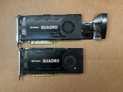 LOT OF 2 NVIDIA Quadro K4000 3 GB GDDR5 PCI Express 2.0 x16 Video Card