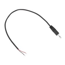3.5mm Male Jack 1/8" TRS 2 Plug 41mm 26AWG Pole Cable, 19.7inches