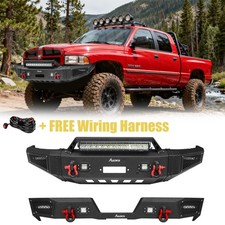 Aaiwa Front And Rear Bumper For 1994-2001 Dodge Ram 150025003500 Wwinch Plate Aaiwa Front And Rear Bumper For 1994-2001 Dodge Ram 150025003500 Wwinch Plate