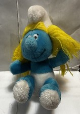 Vintage 1981 Smurfette Smurf Peyo Wallace Berrie Co. 10 Stuffed Plush Toy EUC