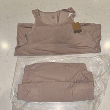 New Kyte Baby Women's Bamboo XXL Sleeveless Shorts Pajama Set in Sunset