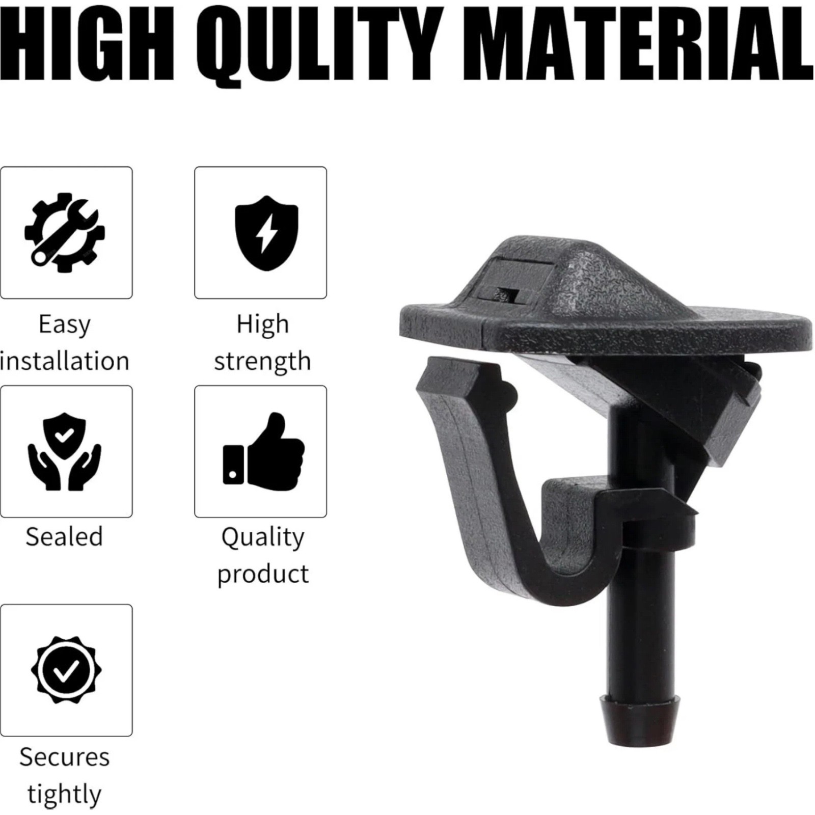 For Jeep Wrangler 1997-2013 2PC Windshield Washer Nozzle 55156728AB High Quality thumbnail 9