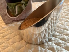 Polished aluminum wine bottle coaster slanted NIB contemporary SPARQ Home