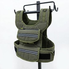 Adjustable Weighted Vest, 25/35/45 Lbs Weight Vest for Men, 45 LBS Dark Green