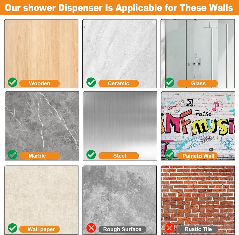 洗发水和护发素分装机,淋浴肥皂分装机 3 个室无钻墙 — 第 3/4 张图片