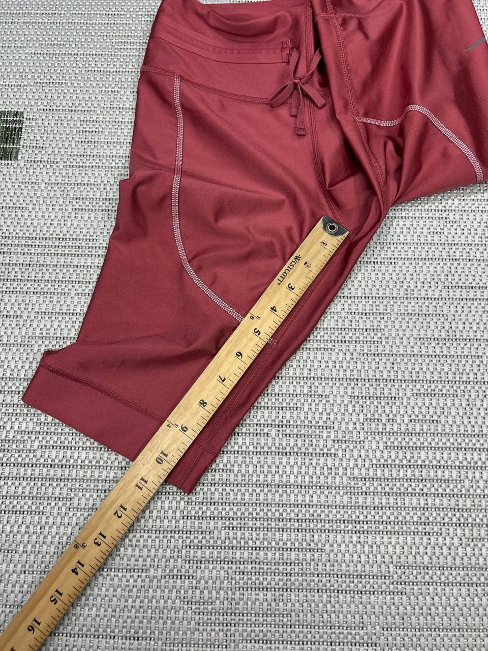 Nike City Ready Running Shorts Womens XS Red Stretch Swoosh Logo Drawstring thumbnail 5