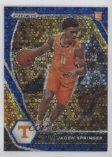 2021-22 Panini Prizm Draft Picks Blue Circles Jaden Springer #19 Rookie RC 1b8