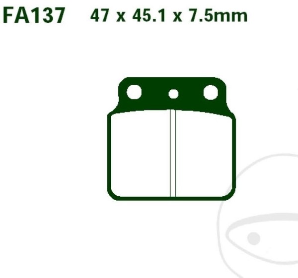 EBC BremsbeläGe FA137TT FüR Kawasaki KFX 400 A Suzuki LT-Z 400 LT-R 450 LT 500-image