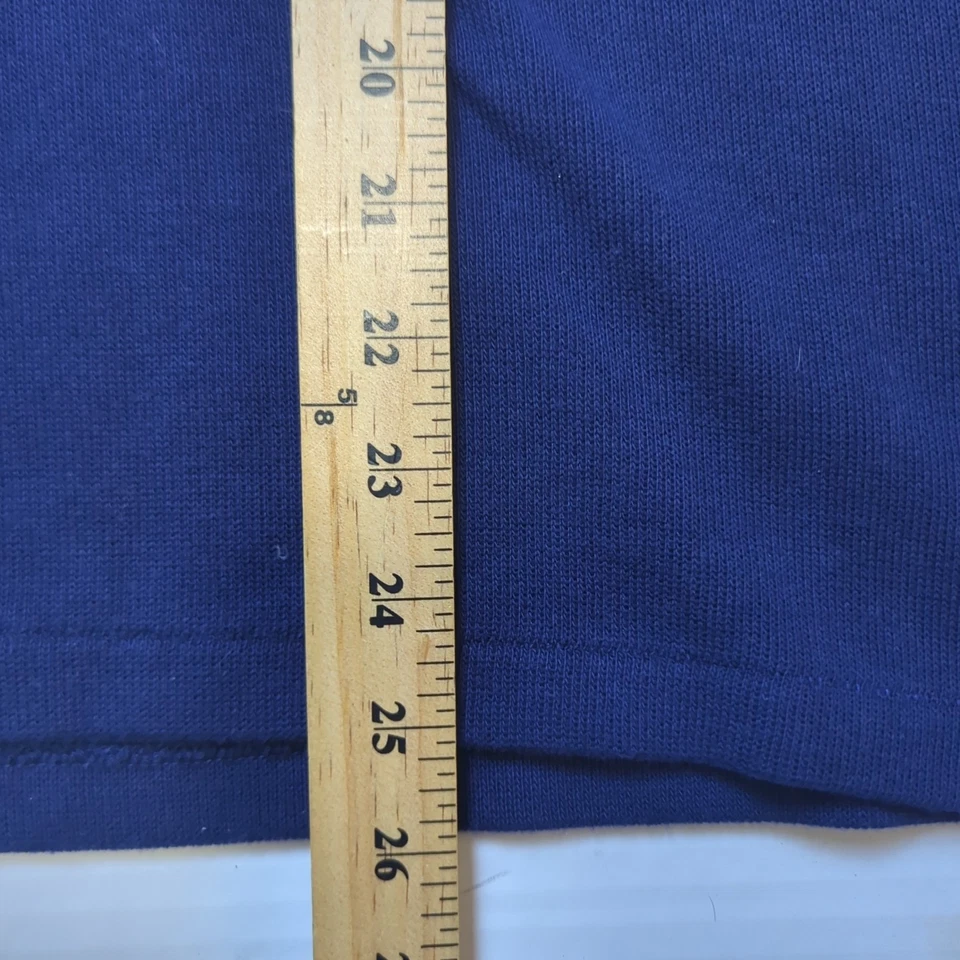 New Ralph Lauren Polo Boy's Sweater 1/4 Zip L 14-16 Blue Red Mock Neck Pony Logo - Image 4 of 4