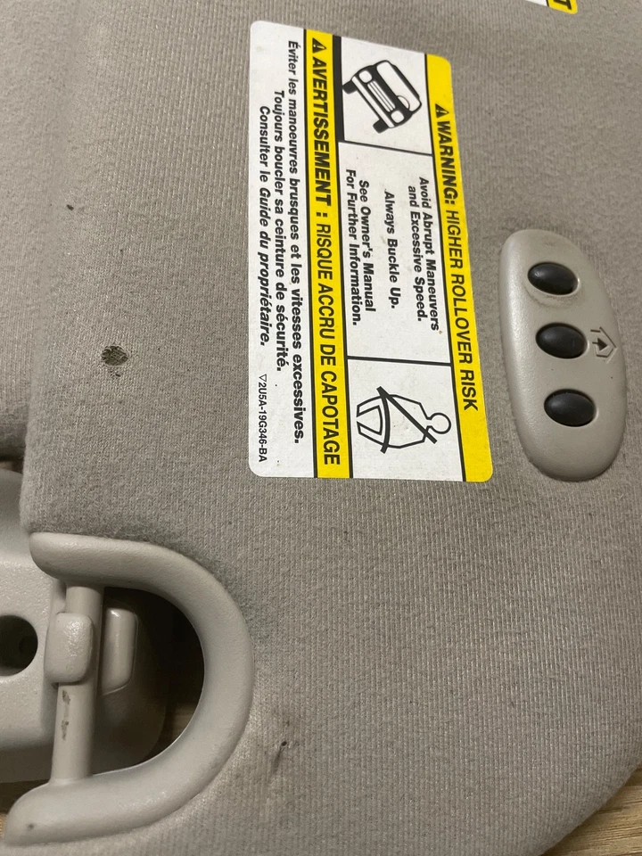 Parasoles laterales Ford Expedition Navigator 2007-2014 beige para conductor y pasajero OEM Foto 2 de 4