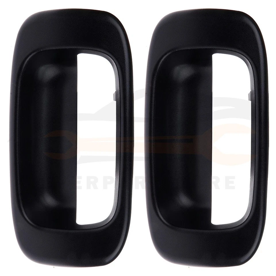 2Pcs Black Tailgate Handle Bezel Cover For 2007 Chevrolet Silverado 1500 Classic Foto 2 de 4