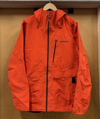 Patagonia Gore-Tex Pro Powslayer Jacket Mens Small Orange Waterproof Rain Coat