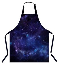 Galaxy Kitchen Apron for Women Men, Unisex Adjustable Cooking Apron, Waterpro...