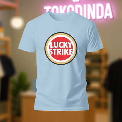 LUCKY STRIKE logo T-Shirt Funny Made In USA S-5XL