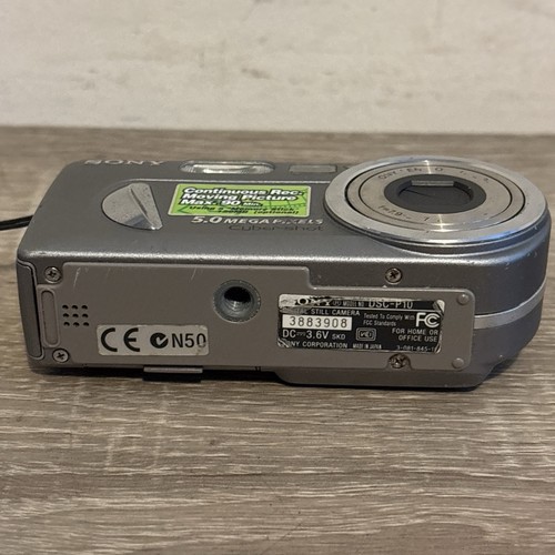 Sony Cyber-shot DSC-P10 5.0MP Digital Camera - Silver UNTESTED as No Charger - Picture 23 of 24
