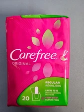 6 PACK Carefree Original Liners, Regular, Fresh Scent, 20 ct each- 120 in Total