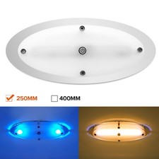 Deckenlampe 12V LED Wohnmobil Schrankbeleuchtung Warmwei&szlig;/Blau Schalter IP44