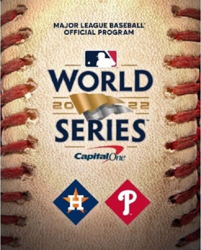 2022 MLB UFFICIALE WORLD SERIES PROGRAM HOUSTON ASTROS CHAMPIONS VS. PHILLIES - Foto 1 di 12