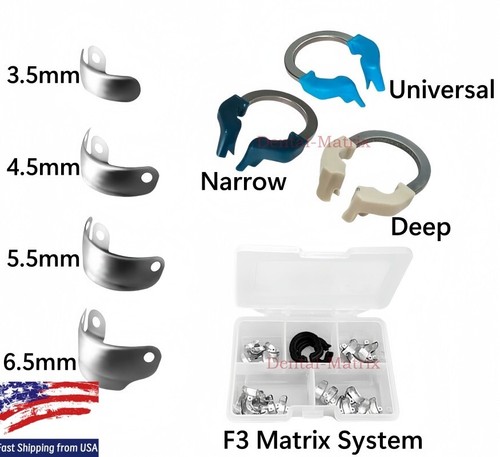 Dental Sectional Contoured System Matrix Bands M4 Universal Narrow Clamping Ring - Picture 1 of 26