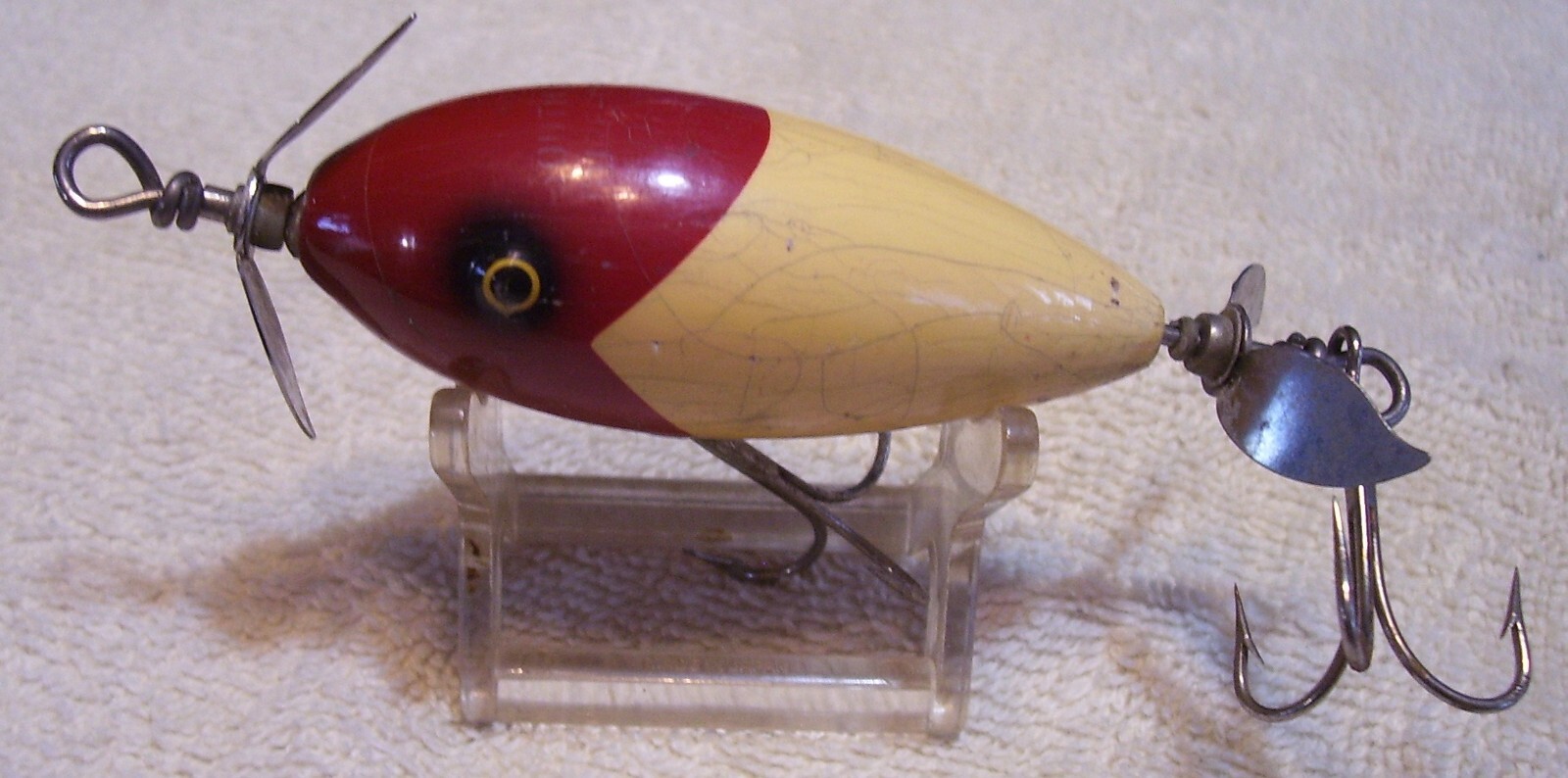 061725 VINTAGE SOUTH BEND SURF ORENO WOOD LURE  2-7/8" RW