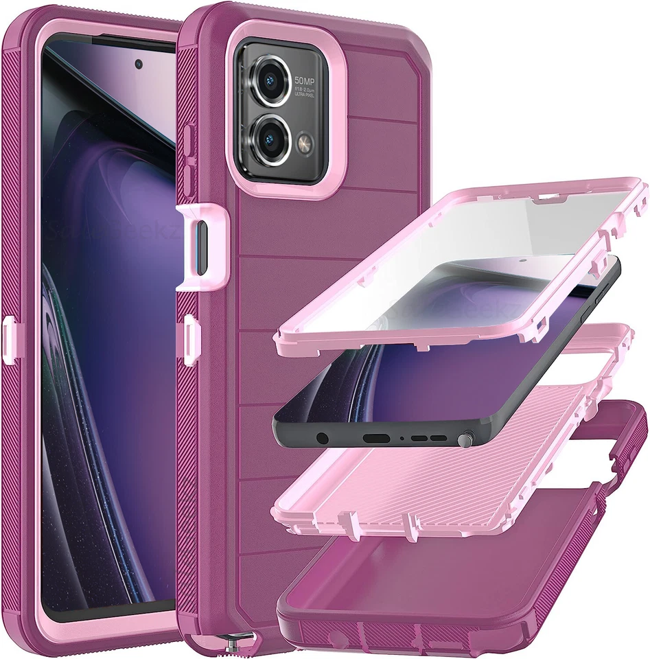 Motorola Moto G Stylus 4G 5G 2023 2022 Rugged Phone Case Cover Screen Protector - Image 4 of 4