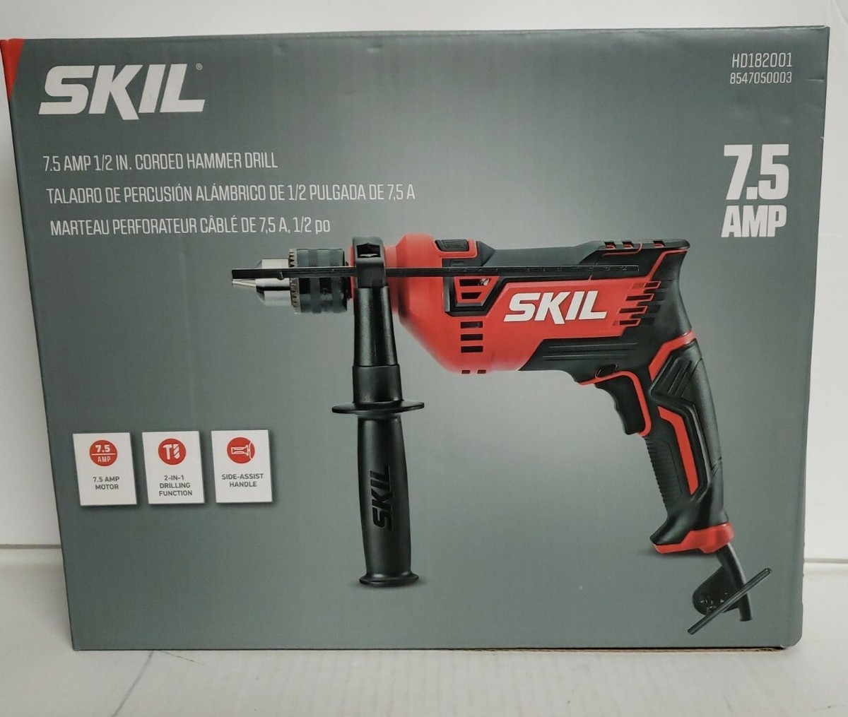 7.5 Amp Corded 1/2 in. Hammer Drill 7.5 Amp Corded 1/2 in. Hammer Drill