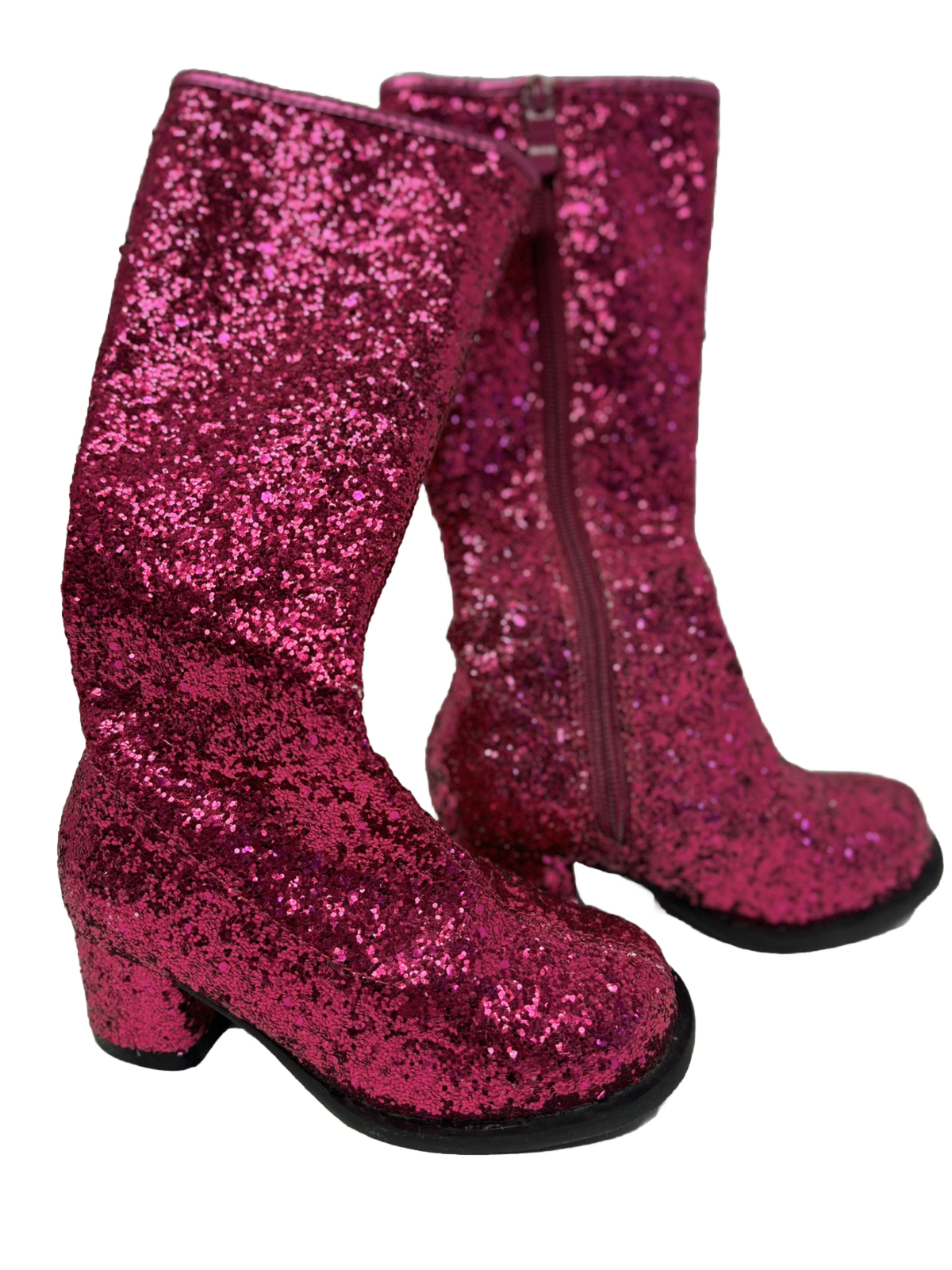 Pink Glitter Gogo Boot Shoes Kids Halloween XS GIRLS … Gem