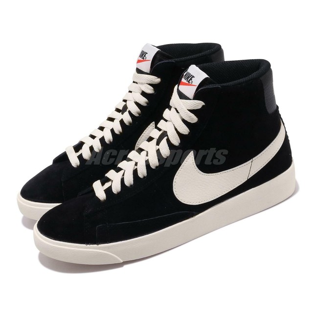 womens nike blazer mid vintage sneakers in black