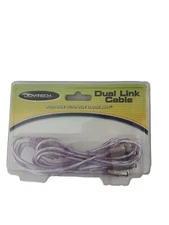 Vintage JoyTech Dual Link Cable for use with Game Boy. Purple Color.