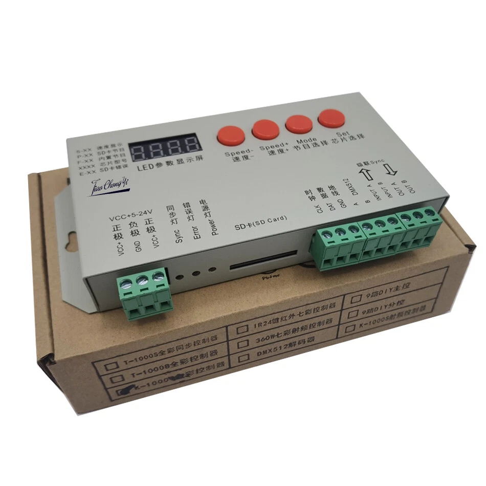 DC5-24V K1000S Pixel RGB LED contorller T1000S For WS2812 WS2811 LED light stirp - Image 2 of 4