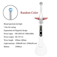 Dental Wireless LED Curing Light Lamp Broad-spectrum 1 Second Curing 2500mw/cm²