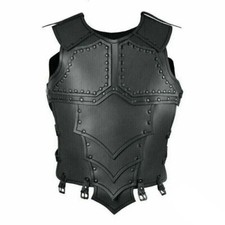 Viking Knight Leather Breastplate Medieval Leather Body Armor Cosplay Costume Gf