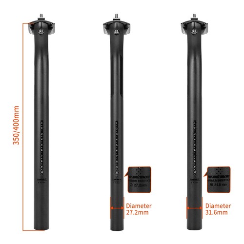 Carbon Seatpost Light Weight 27.2 31.6mm Matte Black MTB Road Bike Seat Post - Picture 5 of 19