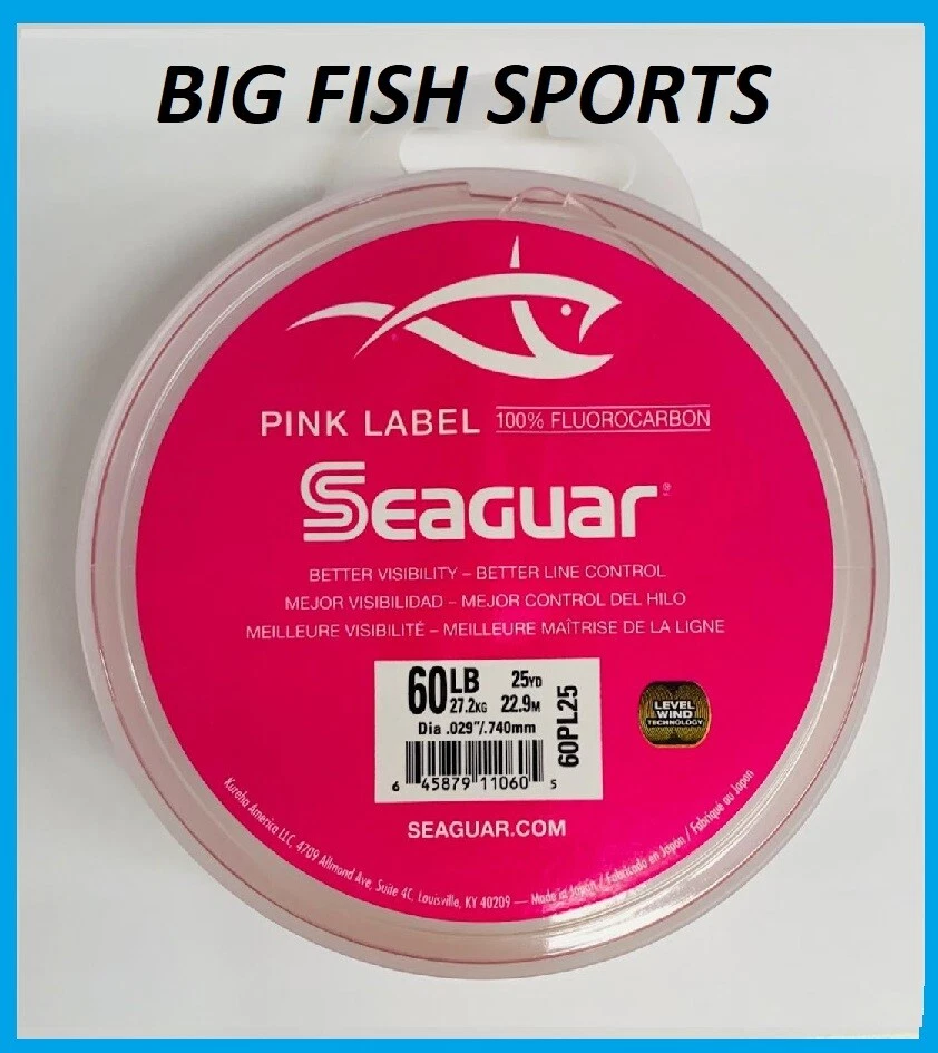 SEAGUAR PINK LABEL FLUOROCARBON Leader 60lb/ 25yd NEW! 60 PL 25 FREE USA SHIP! - Image 2 of 2