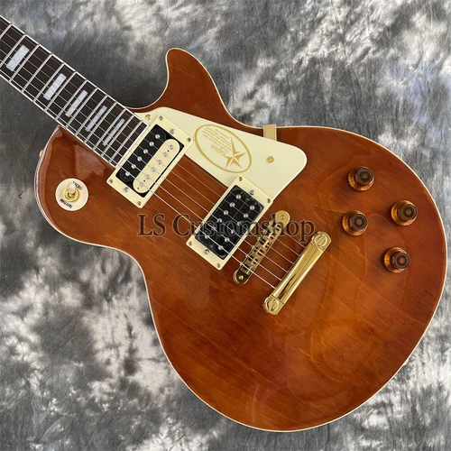 Natural lp Marc Bolan Electric Guitar Solid Mahogany Gold Part Limited Edition