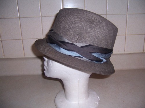 VINTAGE KEVIN MCANDREW, GRAY FLORENTINE FEDORA sIZE 7 1/4 - Picture 5 of 11