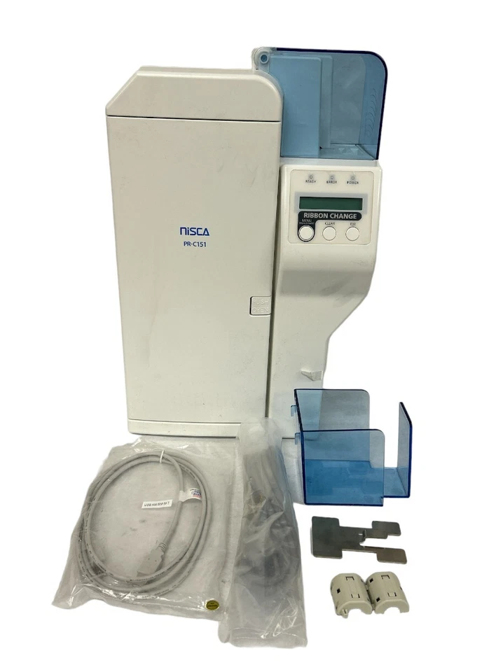 Nisca PR-C151 300DPI Mid Level Dual-Sided ID Card Printer 20-50 Mil Cards - Image 3 of 4
