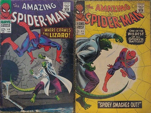 Marvel Amazing Spiderman #44 45 1967 2nd & 3rd Appearance of Lizard Peter Parker - Picture 1 of 12