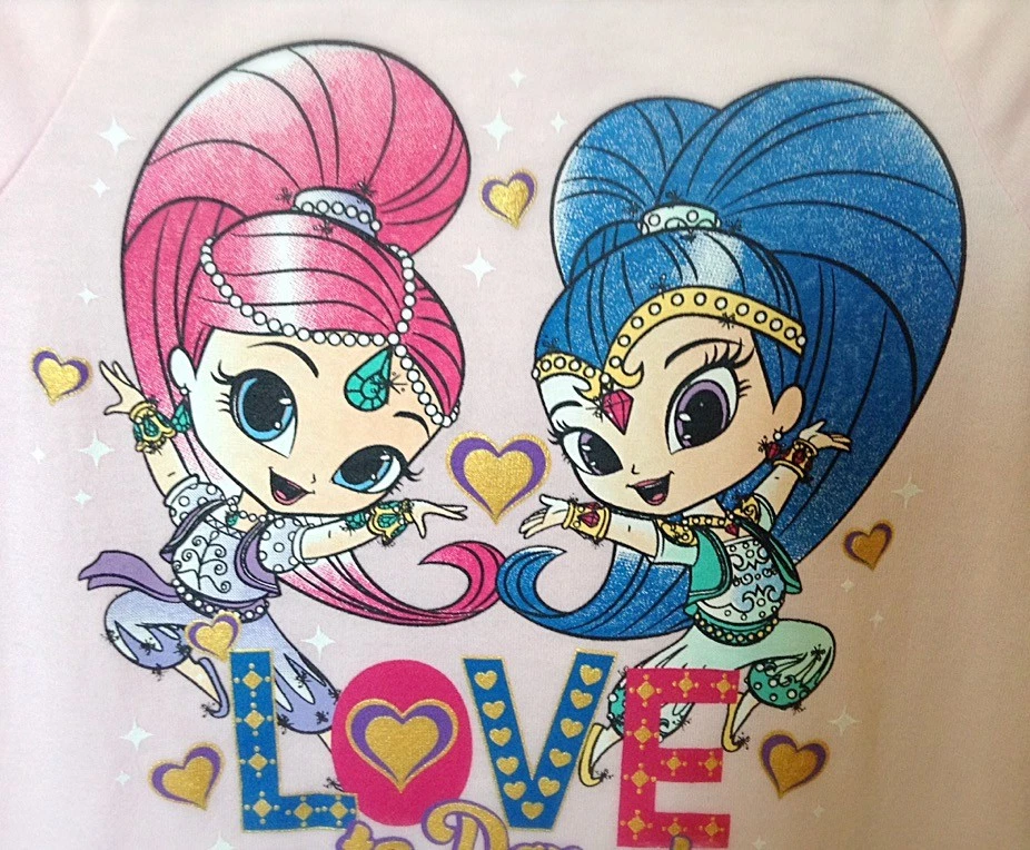 Vestido Rosa Nickelodeon Shimmer & Shine S/S Niñas Talla 4 Love to Dance Nuevo con Etiquetas Foto 2 de 4