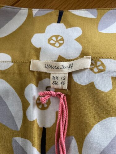 White Stuff Reversible Knee Length Skirt Multi Coloured UK12 New with Tags - Picture 6 of 10