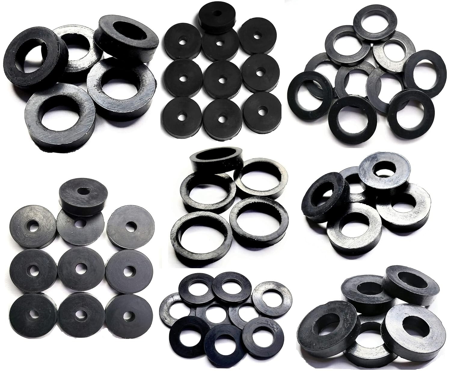 141pc Sealing Washer Set Rubber & Fibre Washer Assorted Plumbing Washer