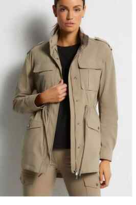 Anatomie Courtney Mid Weight Utility Ladies Small Khaki Jacket NEW NWT