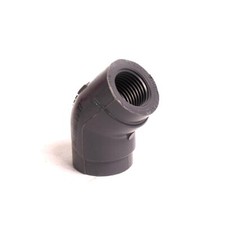 Thrifco 8214034 1/2 Inch Threaded x Threaded PVC 45 Elbow SCH 80