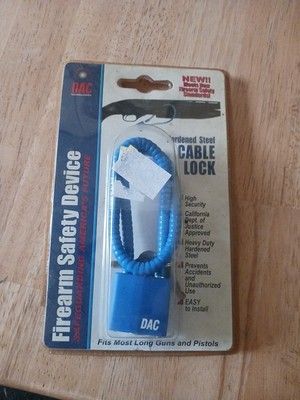 DAC Hardened Steel 15'' Cable Gun Lock Firearm Safety Device Factory Sealed CL551