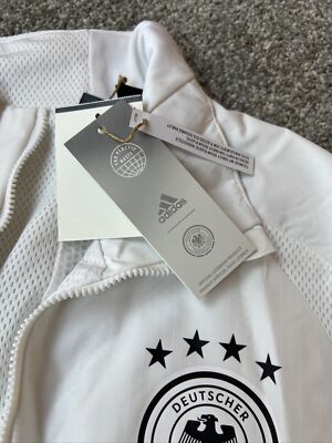 Adidas Germany Deutscher Fussball Bund Track Jacket Zip Mens