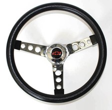 Chevelle Camaro Nova Impala Black Foam Steering Wheel Redblack Bowtie 14 12