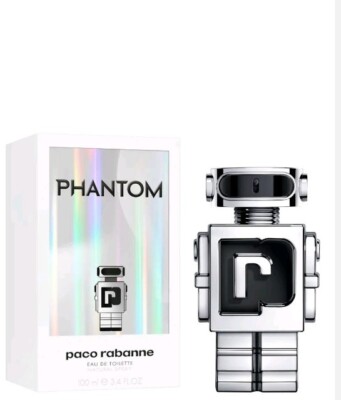 New Sealed Box - Phantom by Paco Rabanne for Men Natural Spray EDT 3.4 oz 100 ml