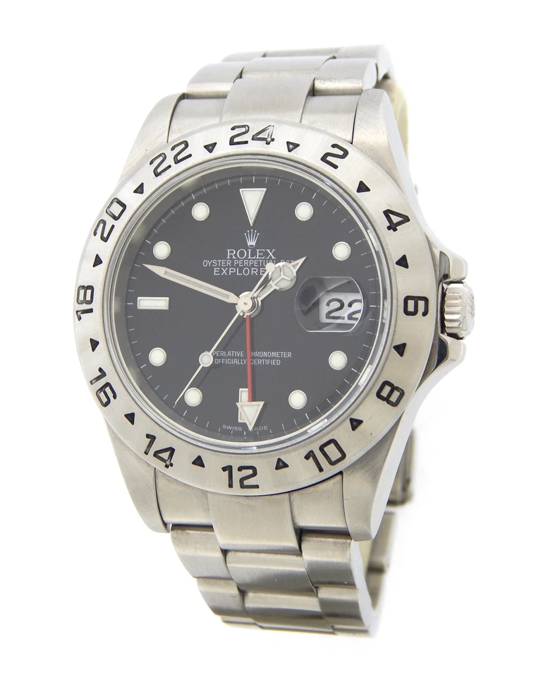 Rolex Explorer II 16570T Reloj Fecha SEL "Sin Agujeros" 40mm Negro