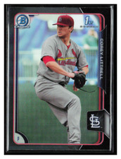 2015 Bowman Chrome Prospects Asia Black Ref #BCP53 Corey Littrell